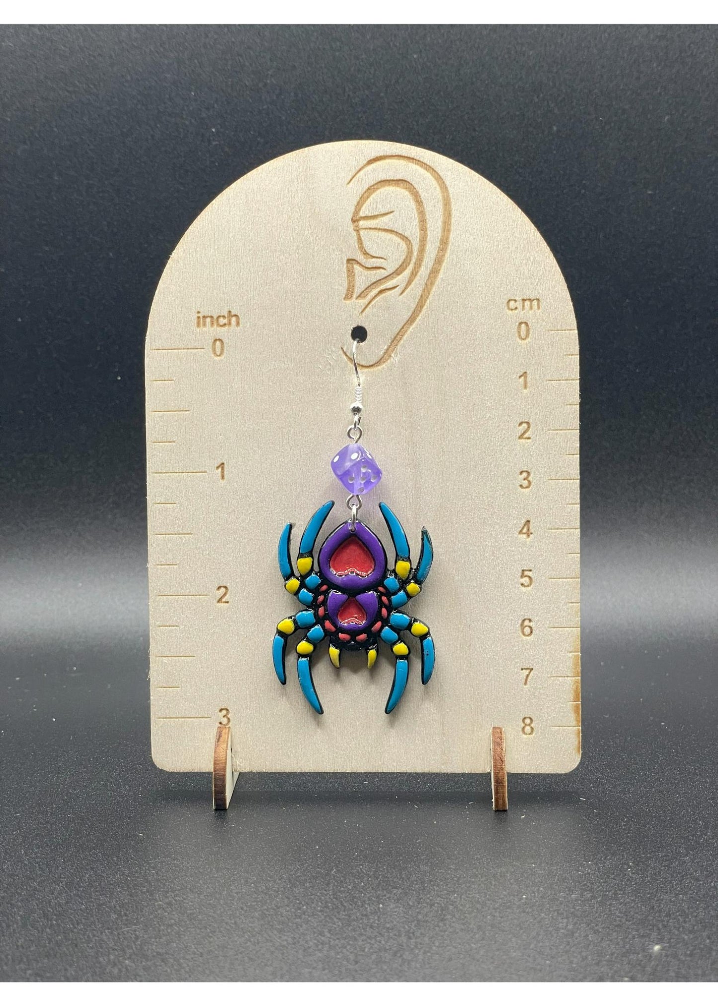Tattoo Love Spider Earrings
