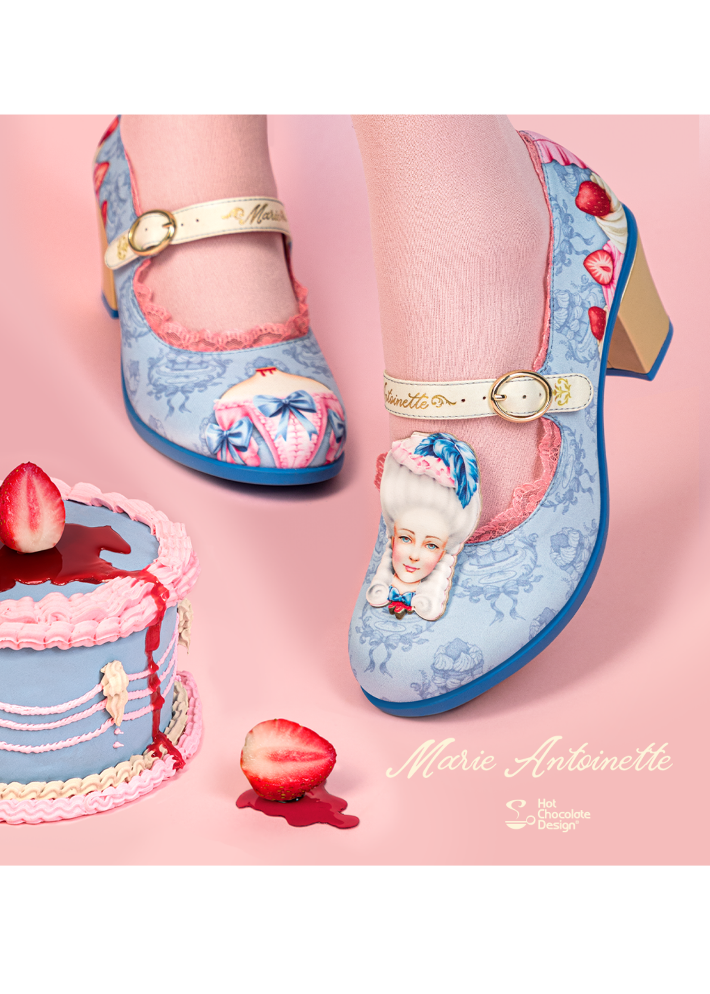 Chocolaticas® Mid Heels Marie Antoinette 3 Women's Mary Jane Pump