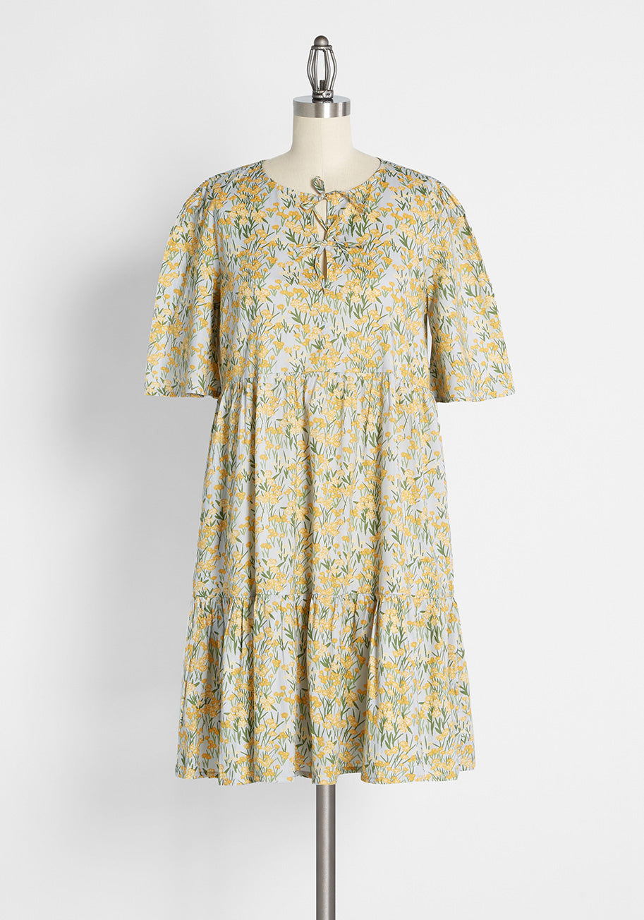 Sweet and Tender Blossoms Babydoll Dress