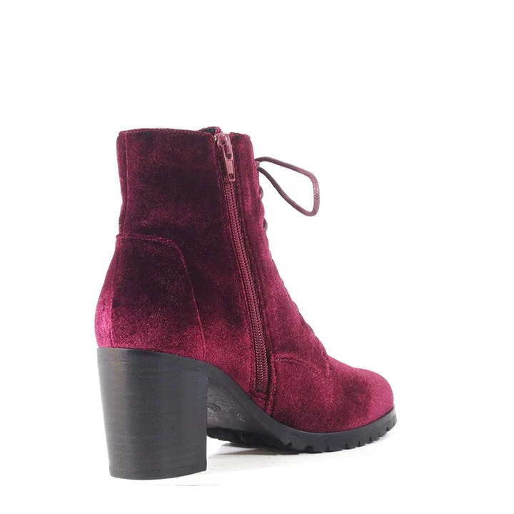 Timothy Velvet Booties