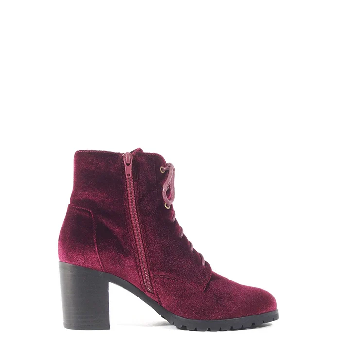 Timothy Velvet Booties