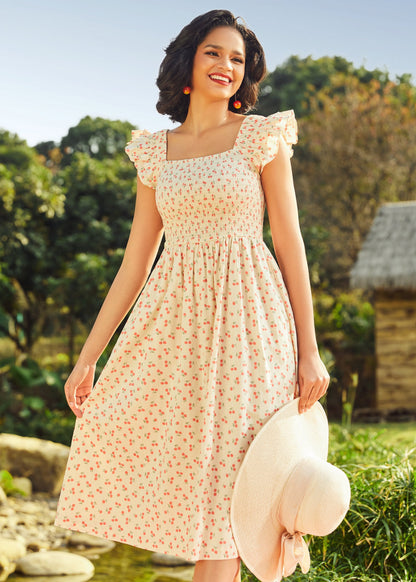 Flair and Square Babydoll Dress