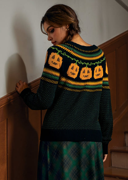 Give 'Em Pumpkin To Talk About Fair Isle Cardigan
