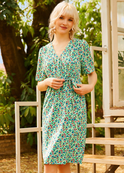 Petal & Promise Wrap Dress