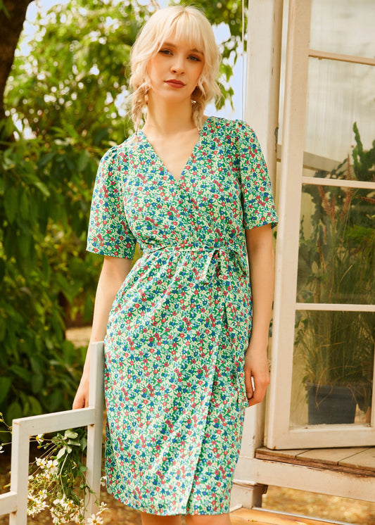 Petal & Promise Wrap Dress