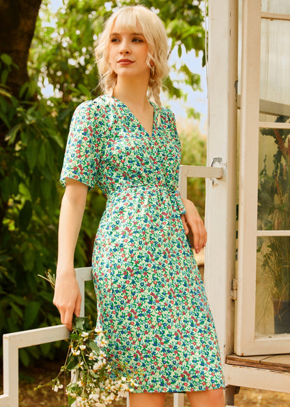 Petal & Promise Wrap Dress