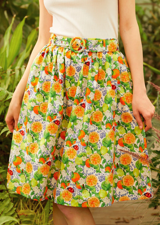 Twirl-Worthy Charm Midi Skirt