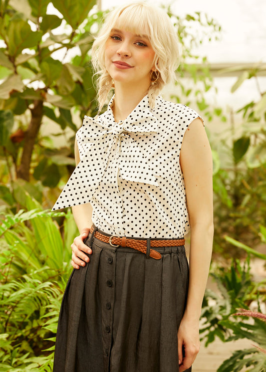 The Garden Stroll Bow Blouse