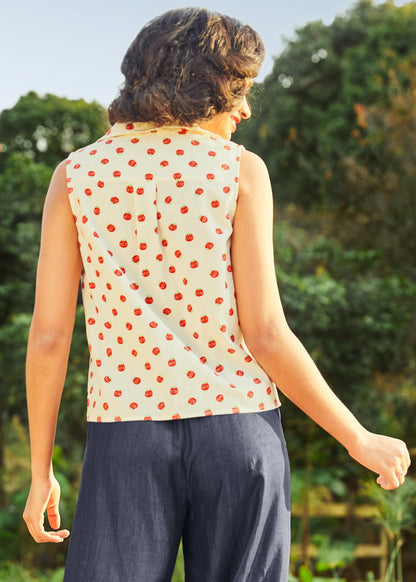 Gala Glitter Sleeveless Blouse