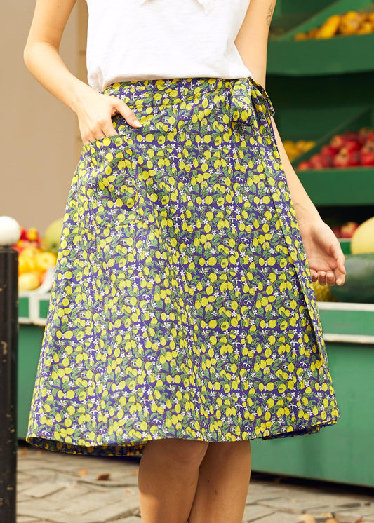 The Lemon Blossom Wrap Skirt