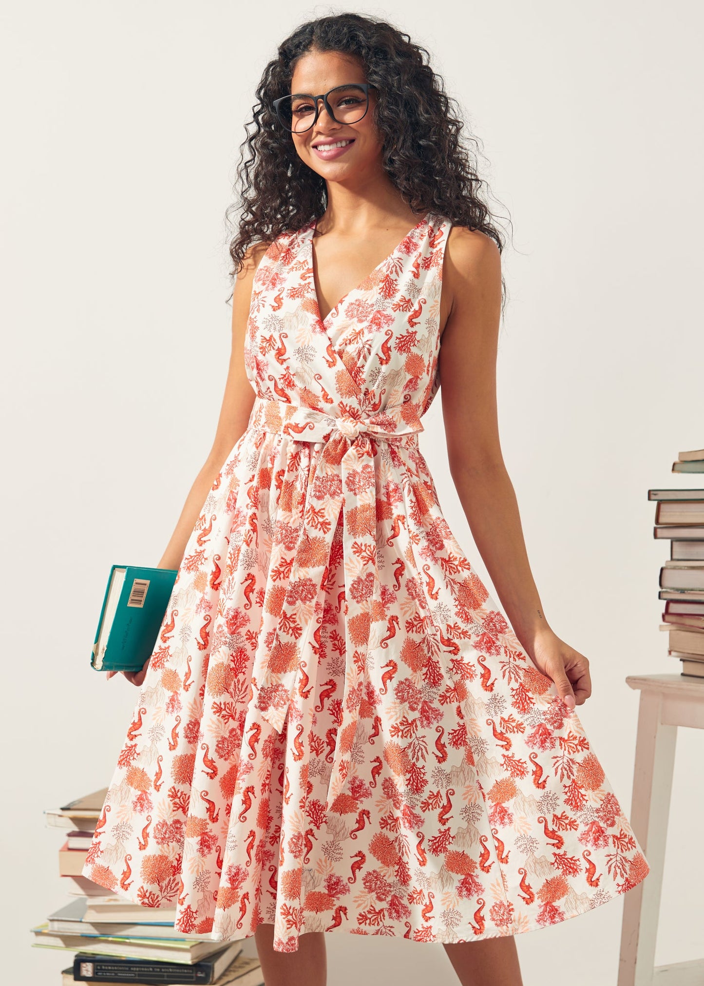 Instant Energy Faux-Wrap Dress