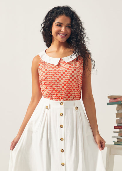 The Class Act Collar Top
