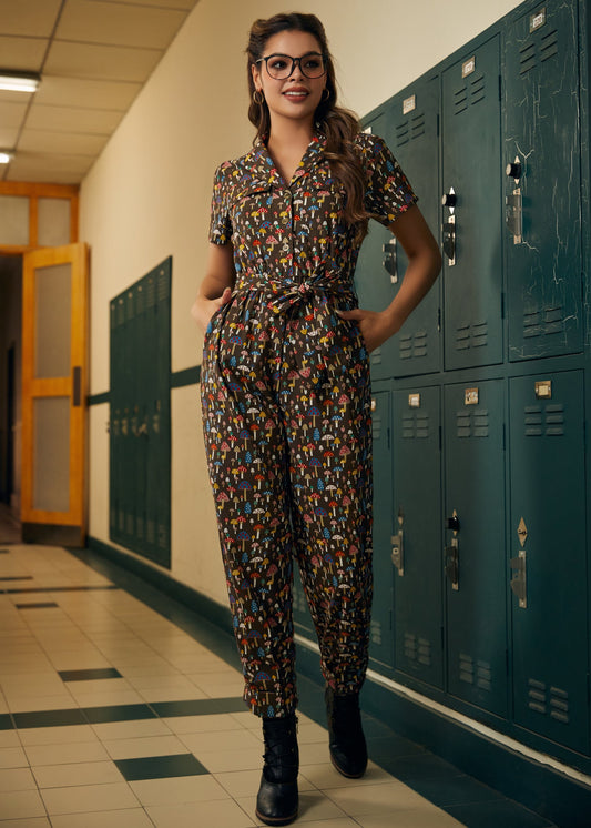 Mushroom About Town Jumpsuit