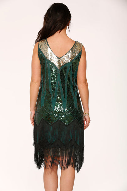 Green Flapper Dress