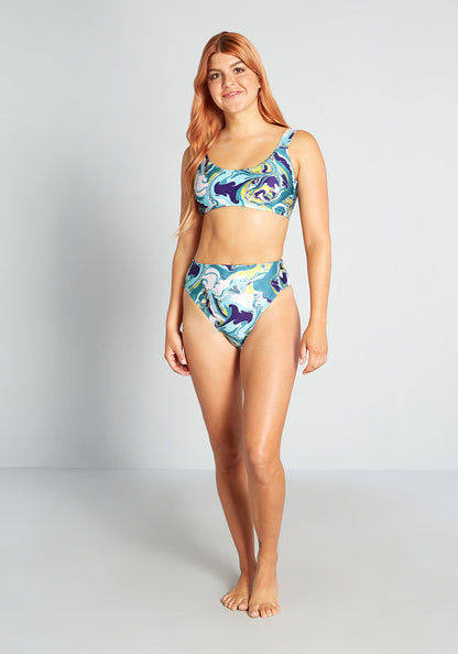 The Franky High-Waisted Bikini Bottom