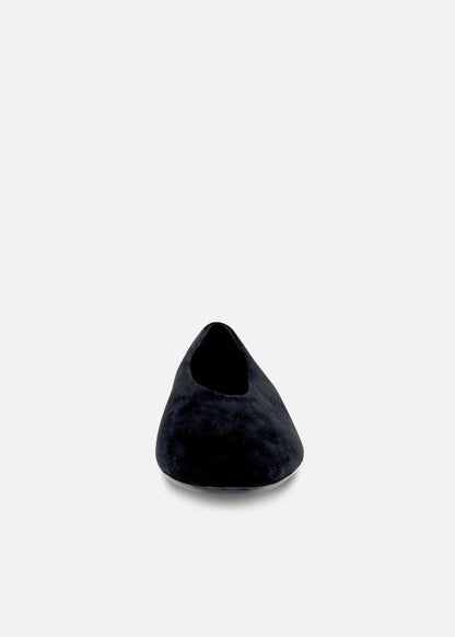 Slick Suede Ballet Flats