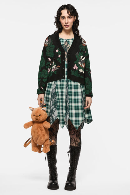 Keeper Of The Woods Graphic Knit Cardigan