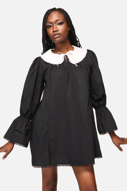 The Adorned Collar Lace Dress