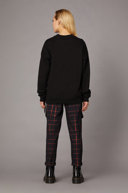 Vampire Print Sweatshirt