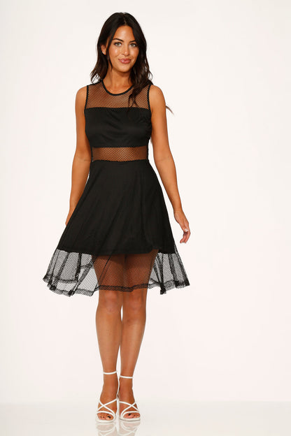 Black Fishnet Dress