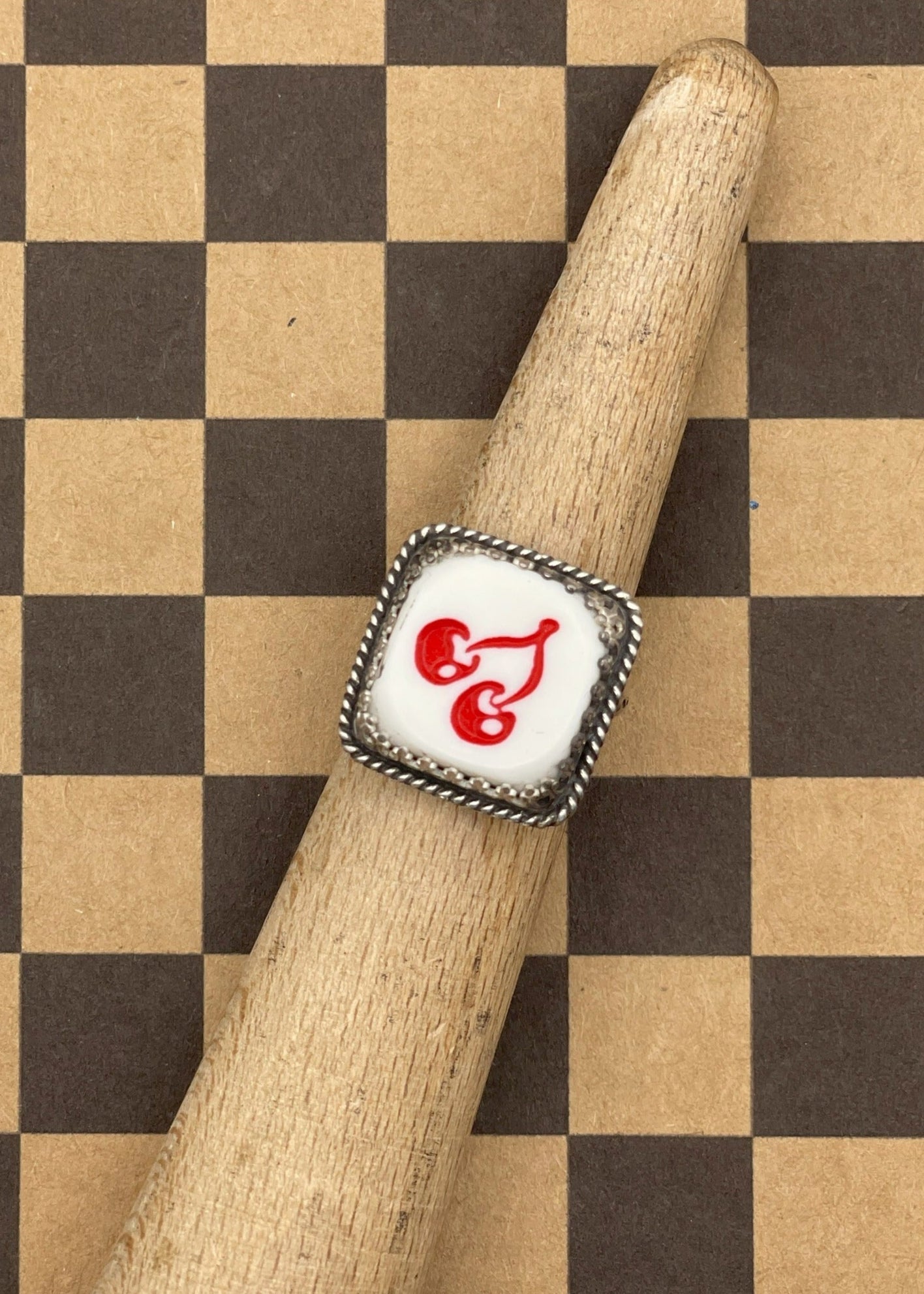 Cherry Slot Machine Dice Ring