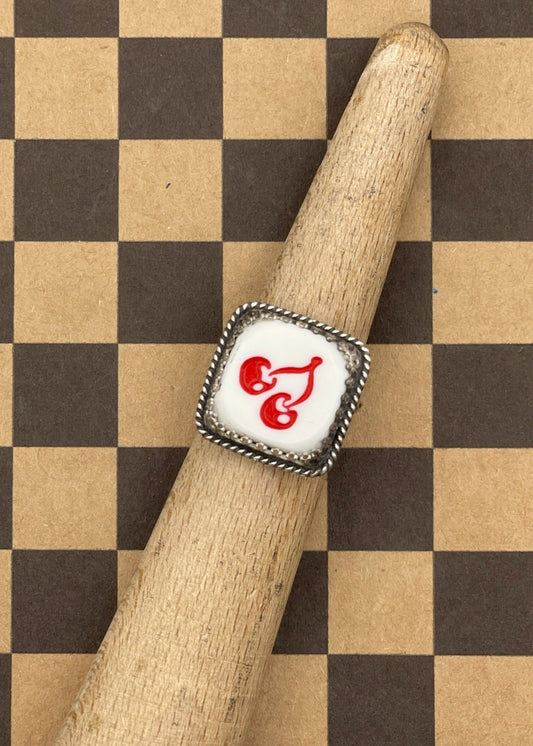 Cherry Slot Machine Dice Ring