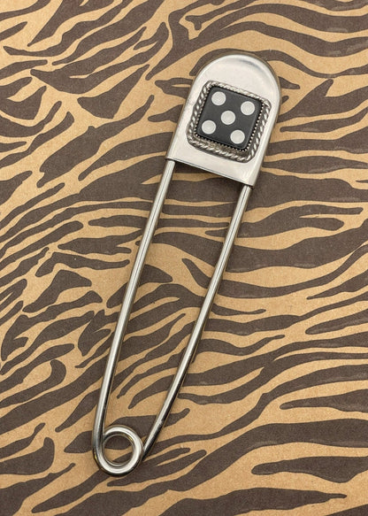 Dice Jumbo Safety Pin Keychain