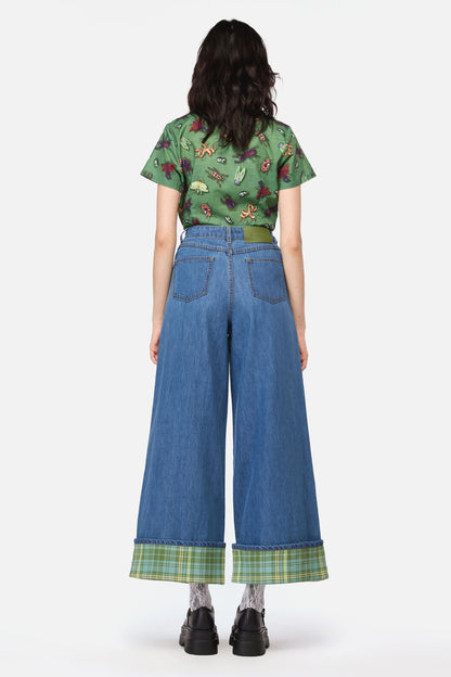 Insect Obsessed Tartan Cuff Jean