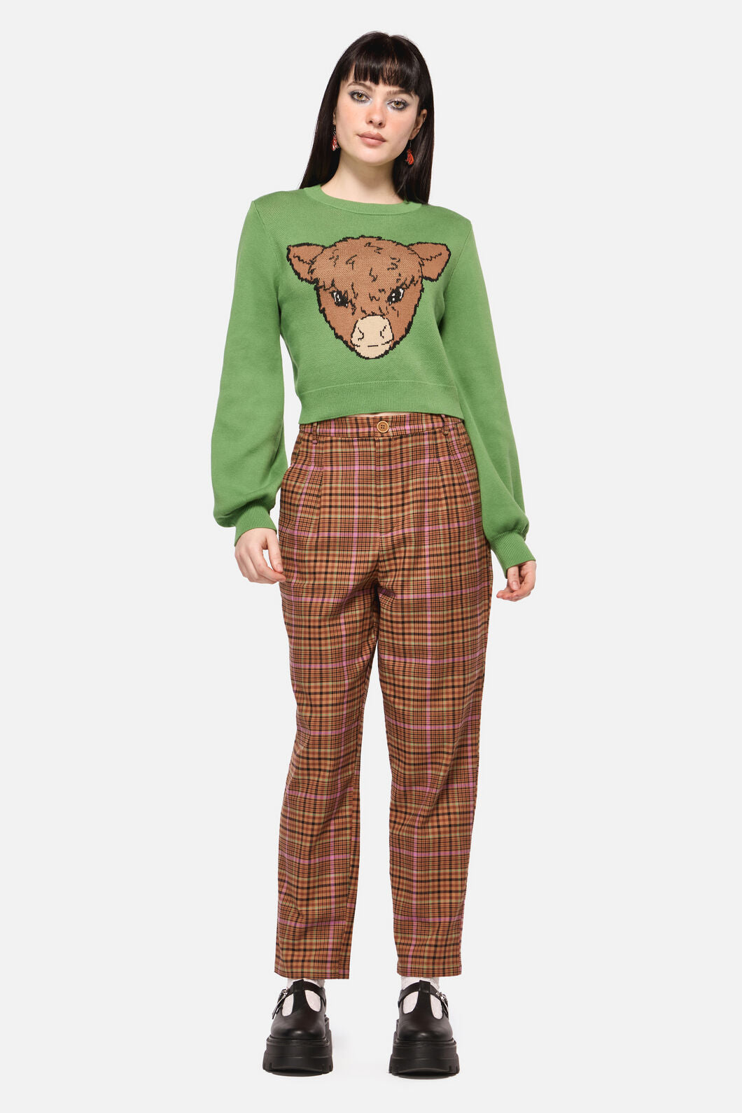 Grazing Cow Knit Sweater