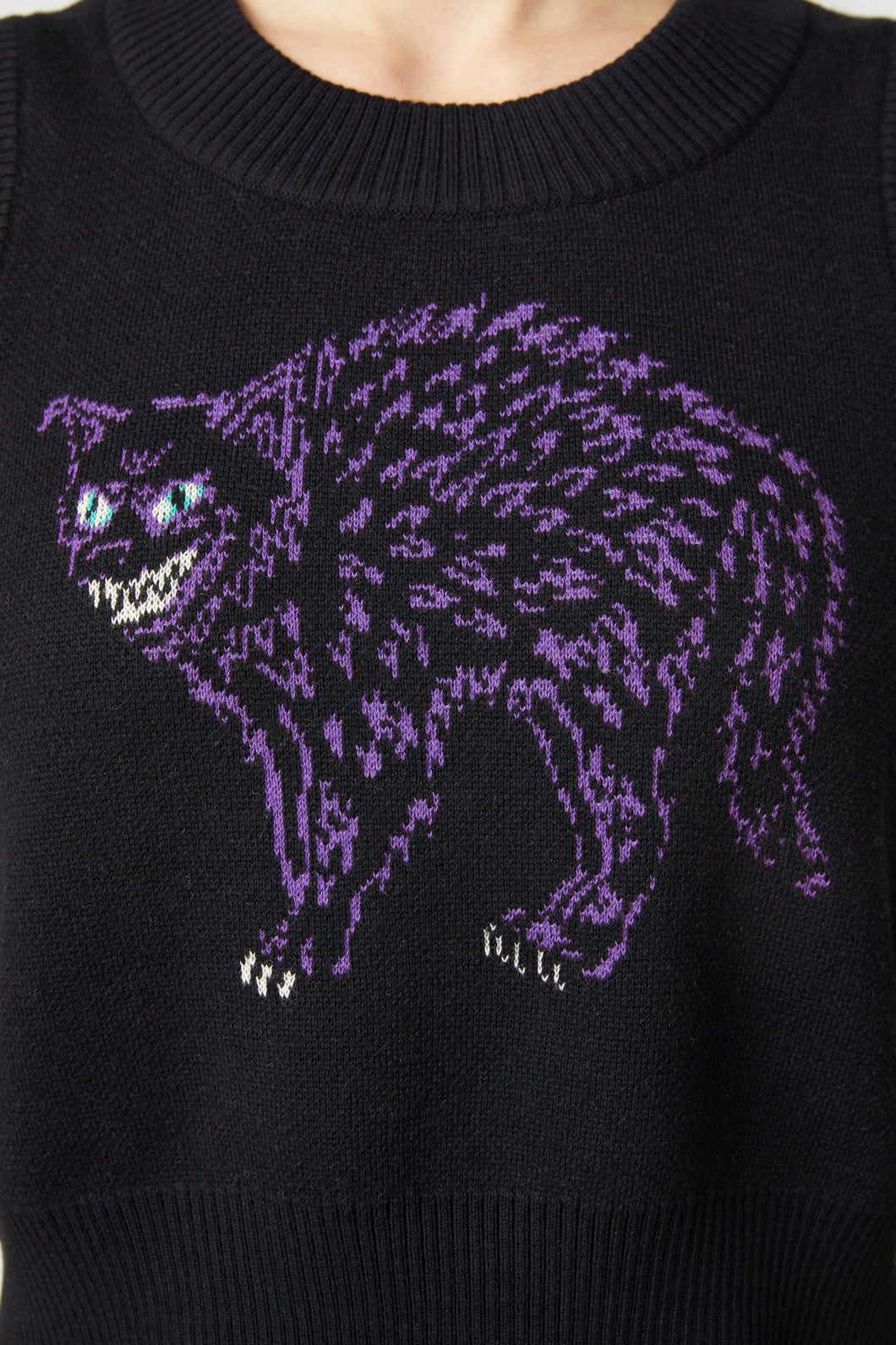 Grinning Cat Placement Sweater