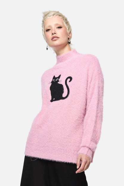 Catkins Boucle Knit Sweater