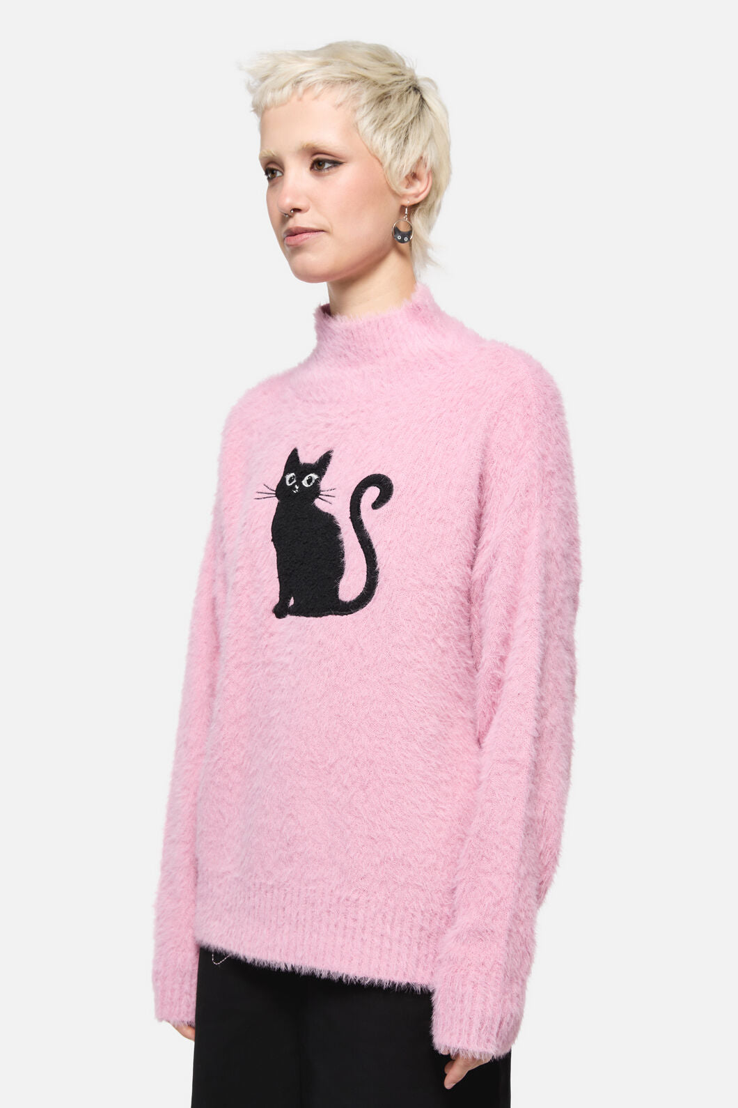 Catkins Boucle Knit Sweater