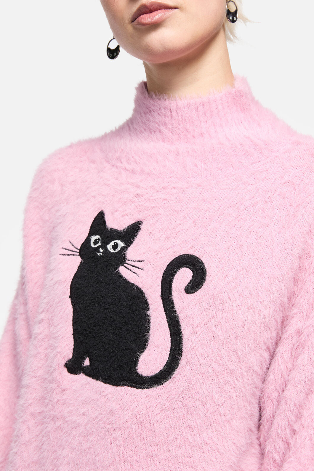 Catkins Boucle Knit Sweater