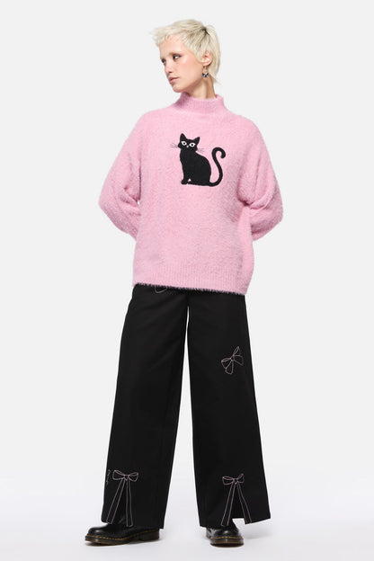 Catkins Boucle Knit Sweater
