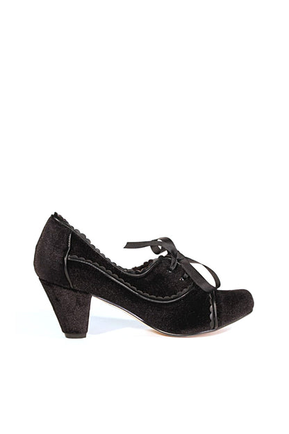 Madison Velvet Retro Heels