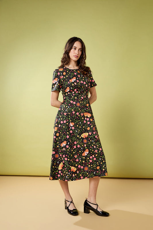 Folk Art Midi Dress
