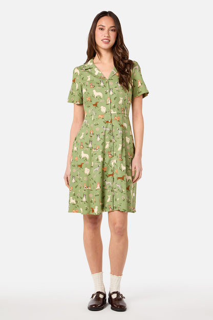 Cute Dogs Shirt Dress