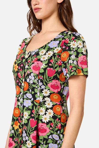Floral Field Midi Dress