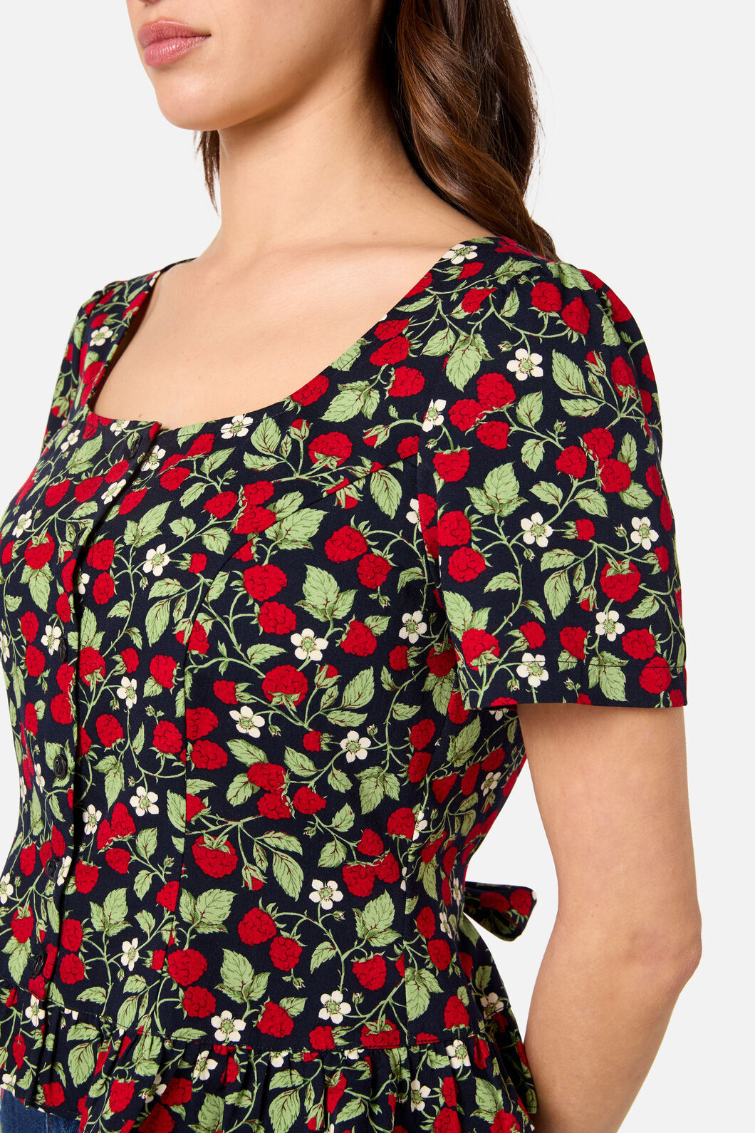 Raspberry Short Sleeve Top