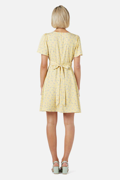 Lila Ditsy Mini Dress
