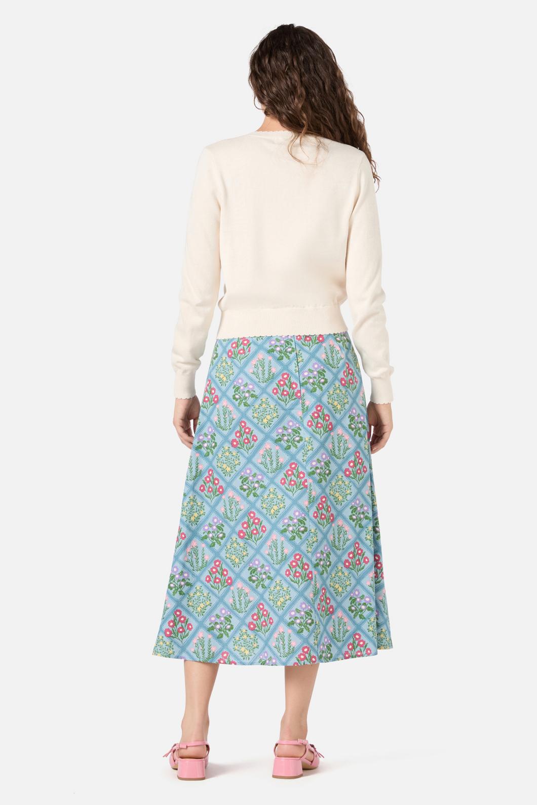 Lattice Embroidered Cardigan