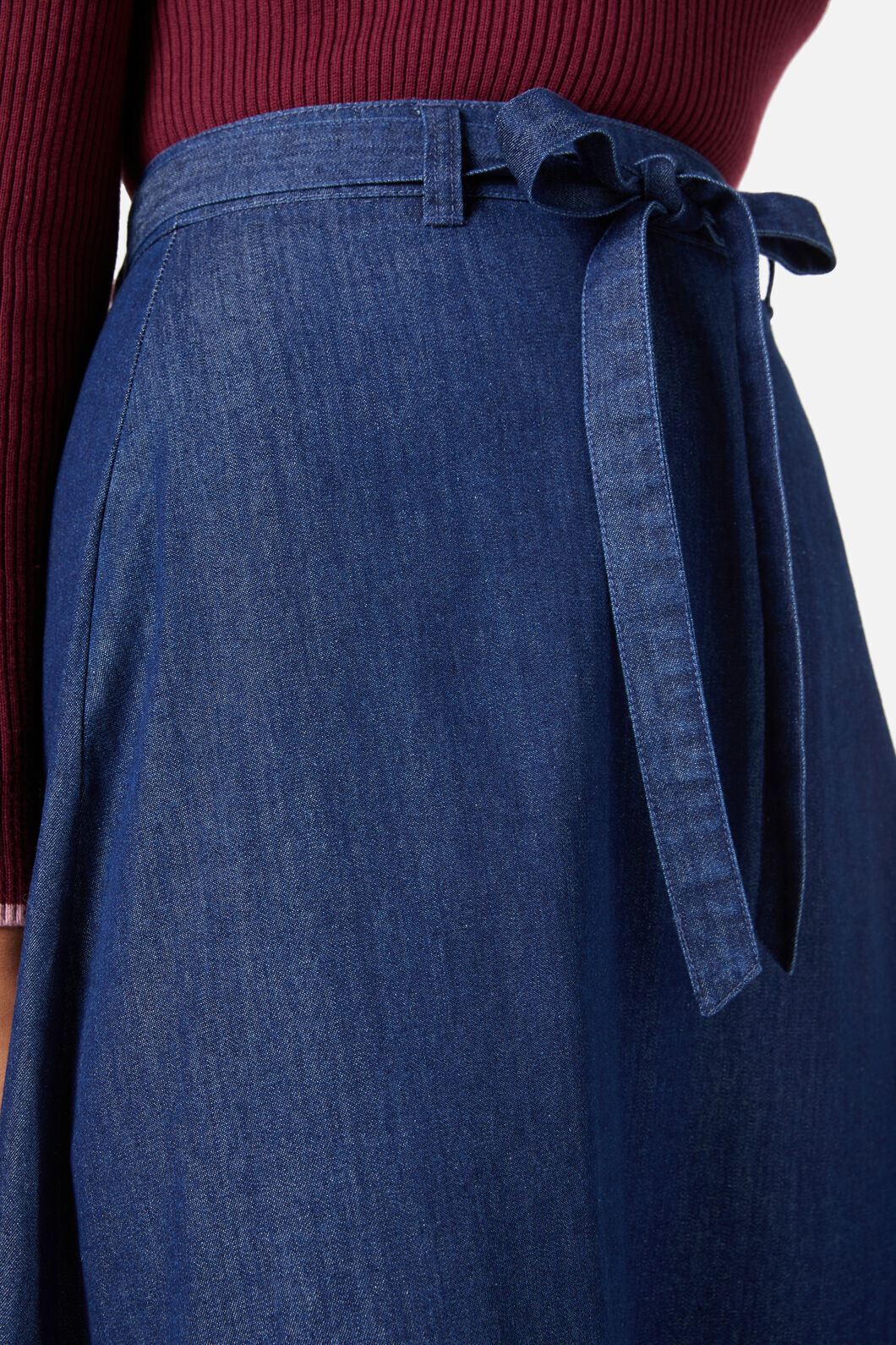 Kara Denim Midi Skirt