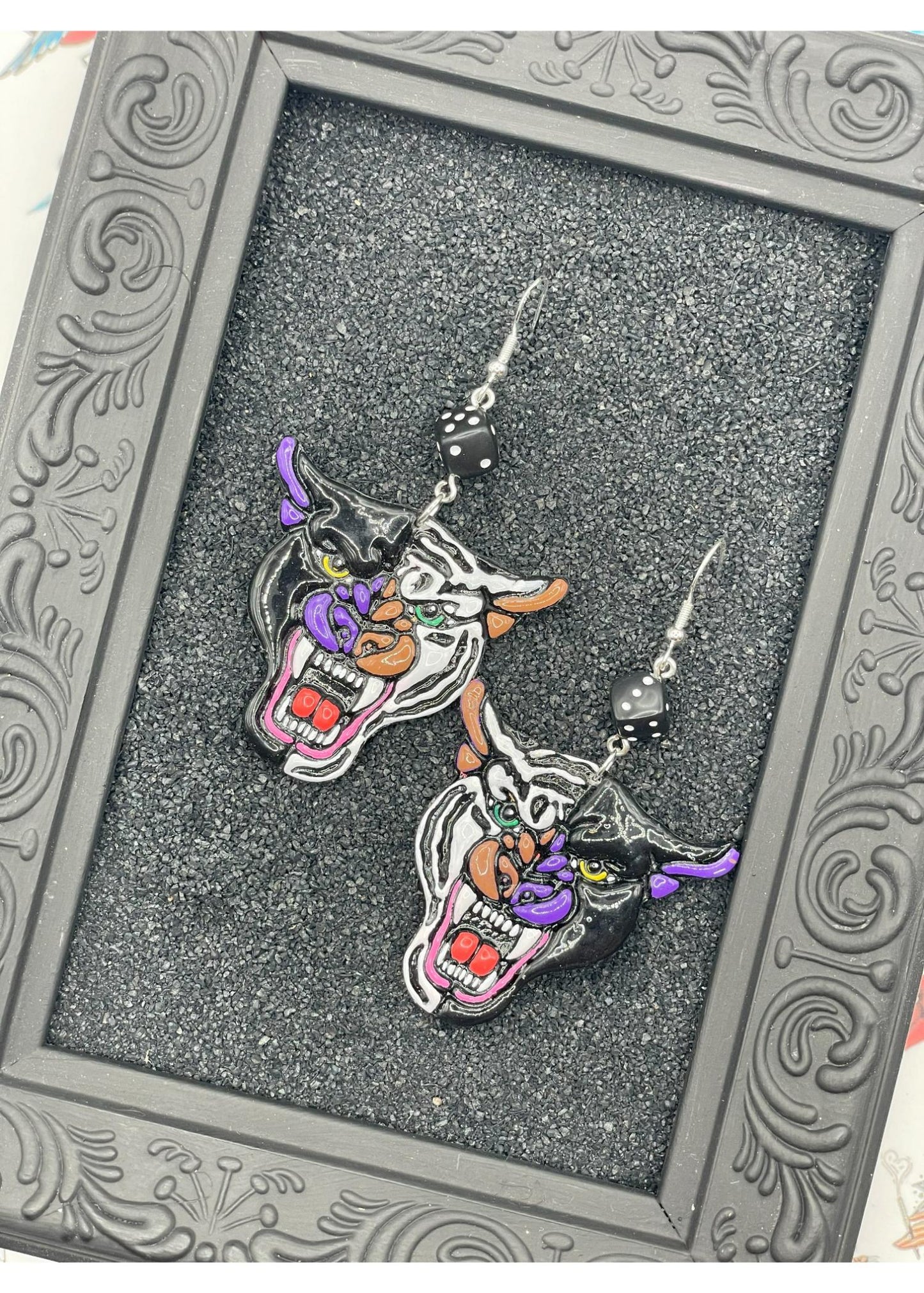 Tattoo Love Panther Tiger Earrings