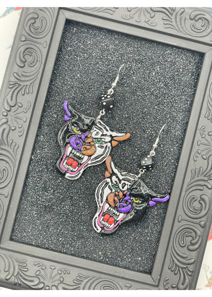 Tattoo Love Panther Tiger Earrings