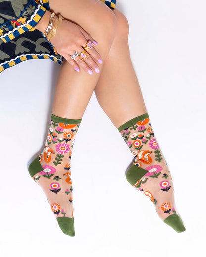 Feeling Foxy Sheer Ankle Sock