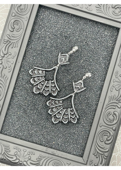 Salem Spider Web Dangly Earrings