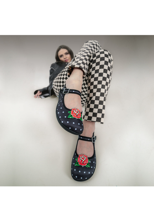 Chocolaticas® Rockabilly Women's Mary Jane Flat