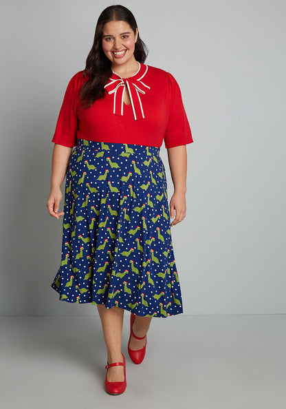 Excellence Attained Knit Midi Skirt