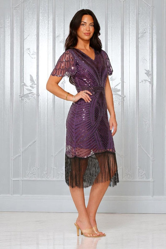Purple Flapper Dress